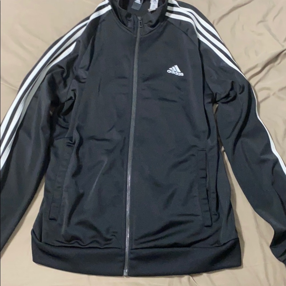 Adidas black zip up